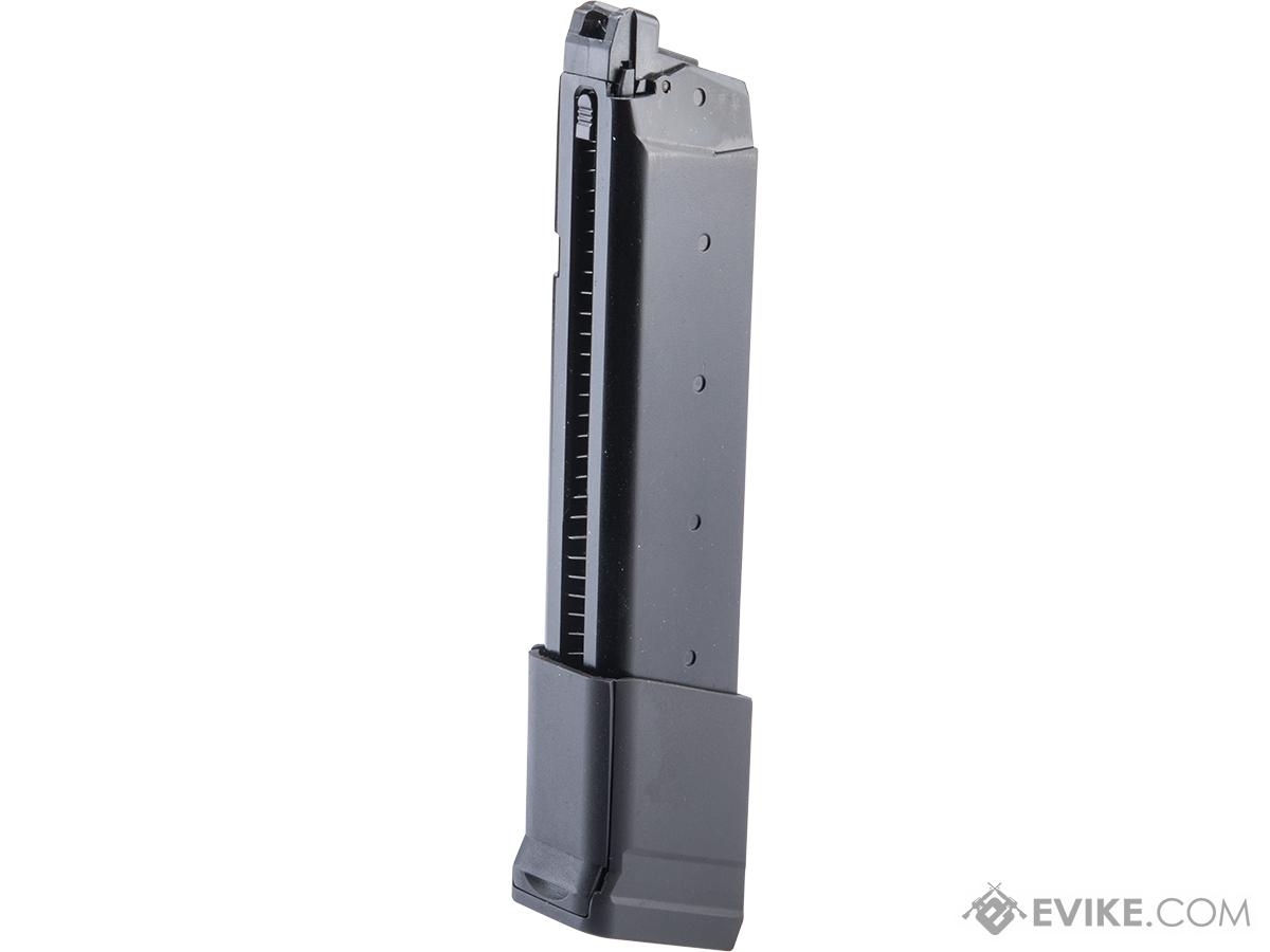 EMG 34 Round Magazine w/ Extended Tactical Base for JW2 Combat Master Gas Blowback Airsoft Pistol (Model: CO2)