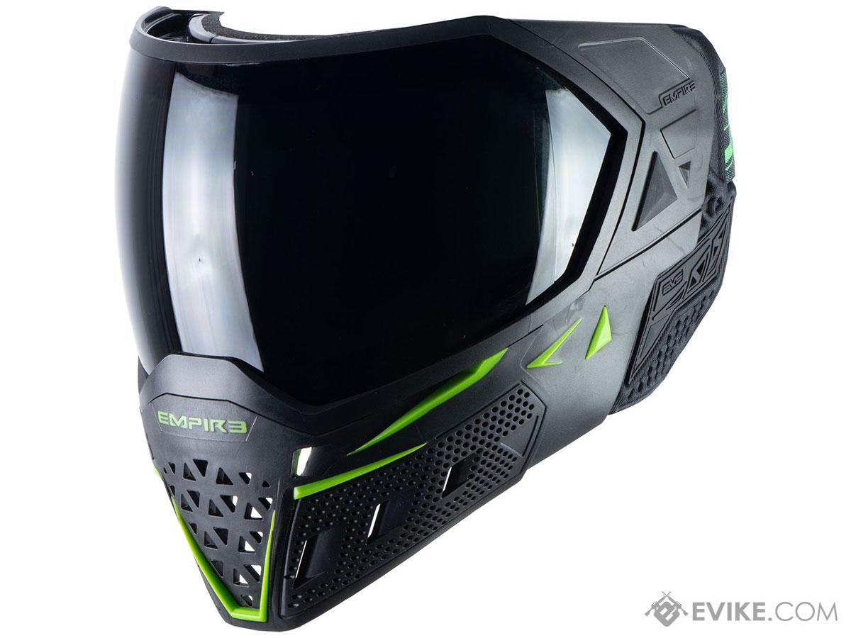 Empire Paintball EVS Full Face Mask (Color: Black & Lime / Ninja and Clear Thermal Lens Set)