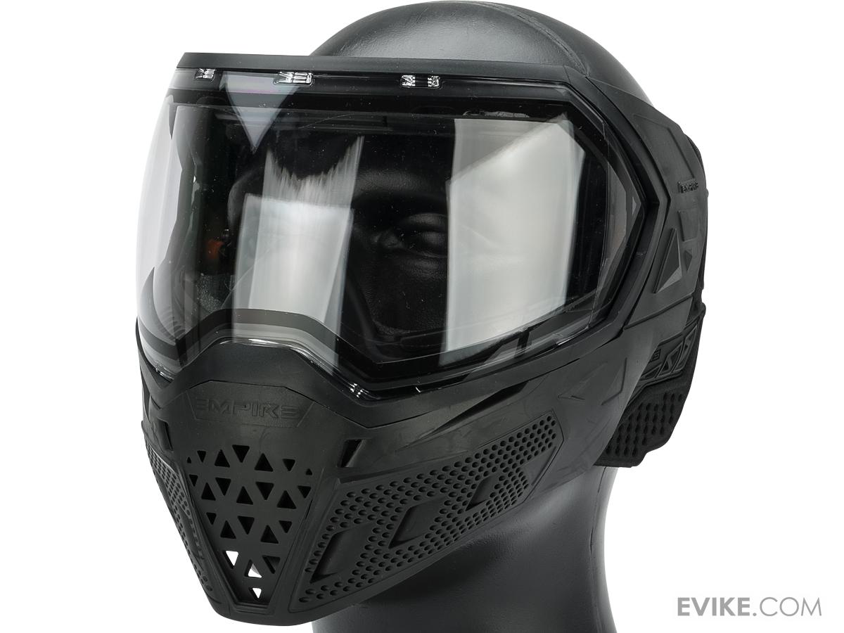 Empire Paintball EVS Full Face Mask (Color Black / Clear Thermal Lens