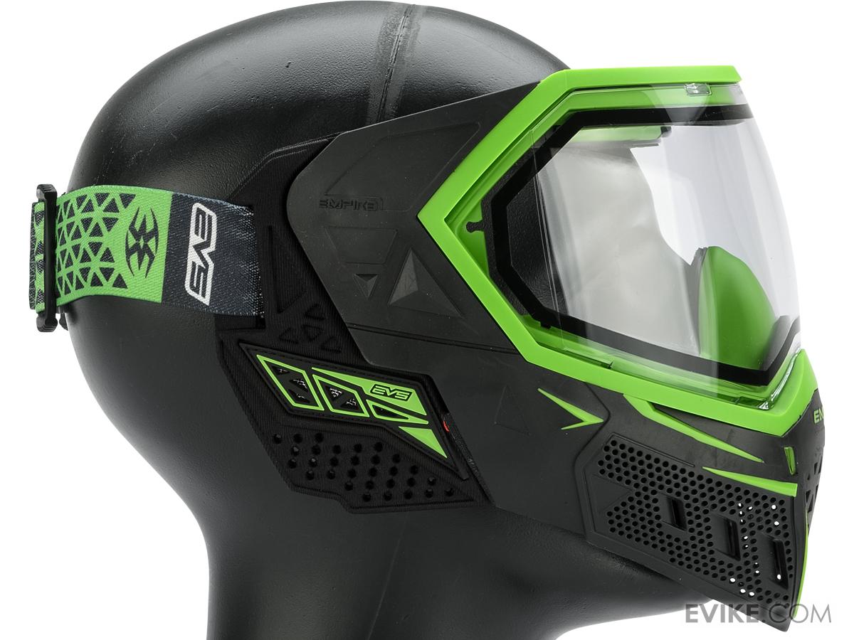 Empire Paintball EVS Full Face Mask (Color Black & Lime / Clear