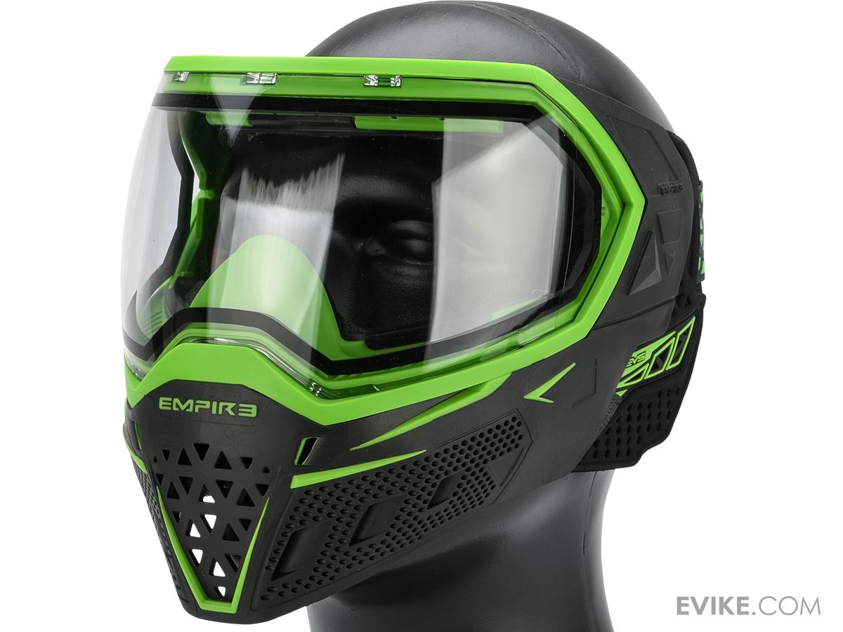 Empire Paintball EVS Full Face Mask (Color Black & Lime / Clear