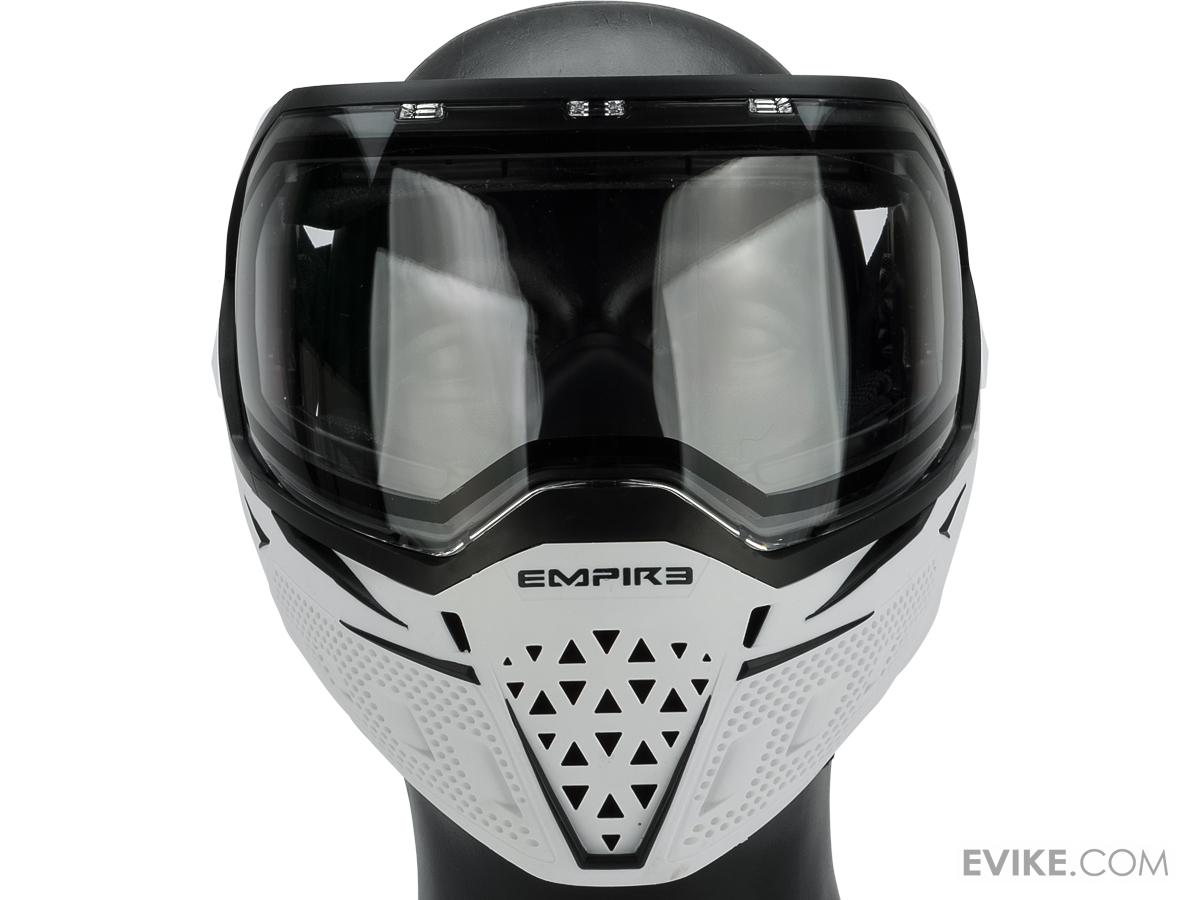 Empire Paintball EVS Full Face Mask (Color Black & White / Clear Thermal Lens), Tactical Gear