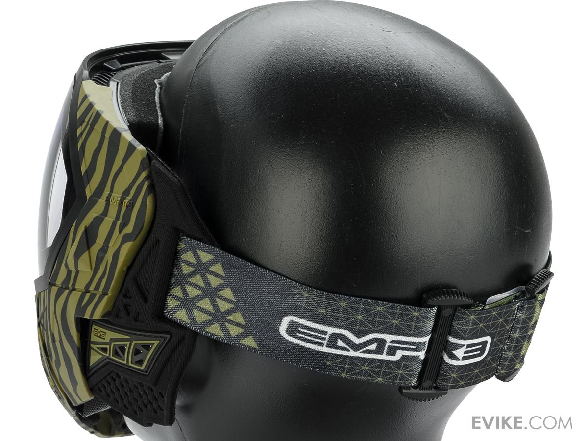 Empire Paintball EVS Full Face Mask (Color Olive Tiger Stripe / Clear