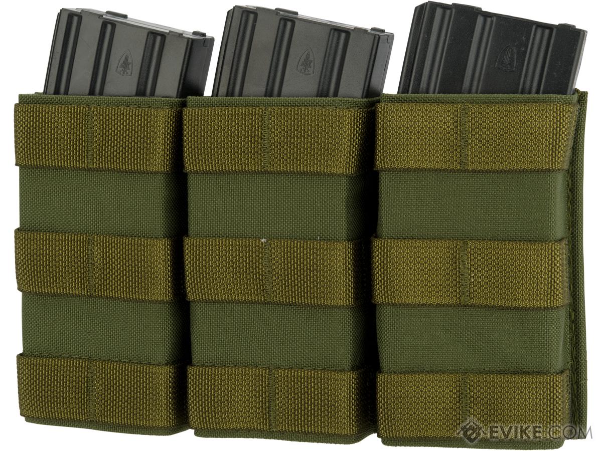 Esstac Triple Tall 5.56mm KYWI Magazine Pouch (Color: OD Green)