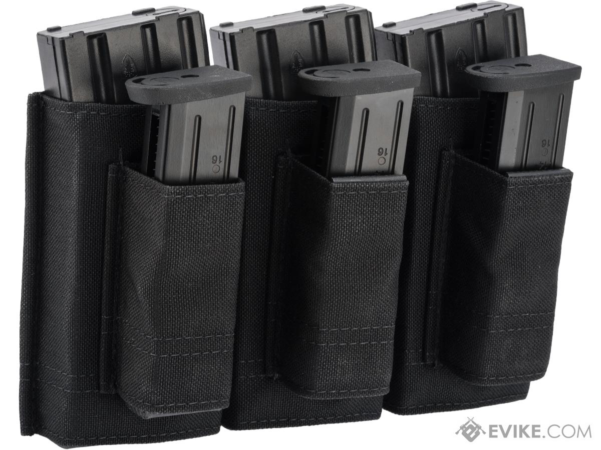 Esstac 5.56 3+3 KYWI Tall Double Stack w/ Fight Light MALICE Clips (Color: Black)