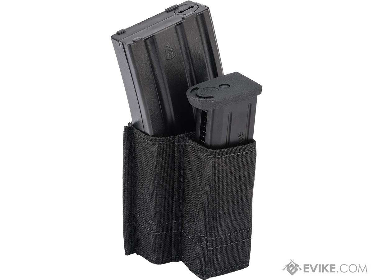 Esstac 5.56 1+1 KYWI Shorty Double Stack Magazine Pouch with Belt Loops (Color: Black)