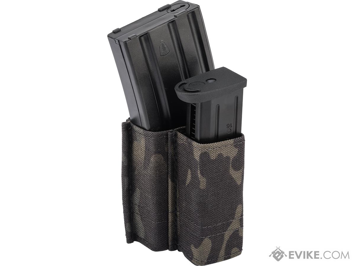 Esstac 5.56 1+1 KYWI Shorty Double Stack Magazine Pouch with Belt Loops (Color: Multicam Black)