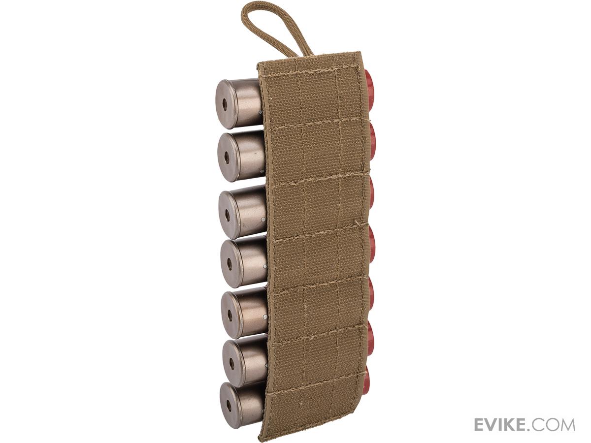 Esstac 7rd 12ga Shotgun Shell Card (Color Coyote Brown), Tactical Gear