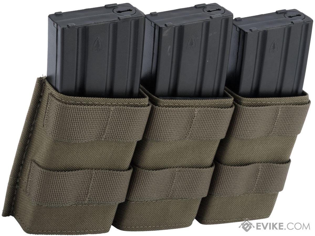 Esstac Triple Midlength 5.56mm KYWI Magazine Pouch (Color: Ranger Green)