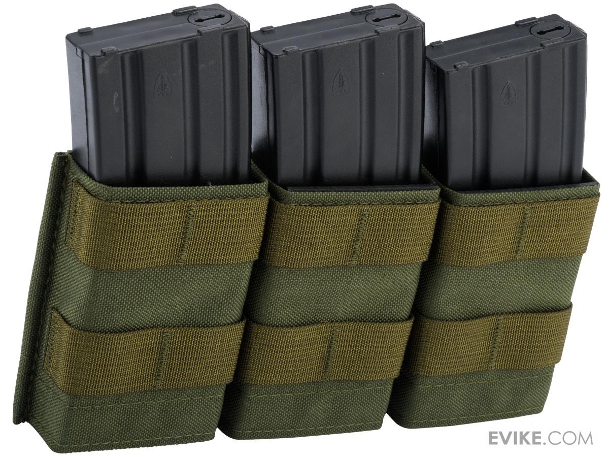 Esstac Triple Midlength 5.56mm KYWI Magazine Pouch (Color: OD Green)