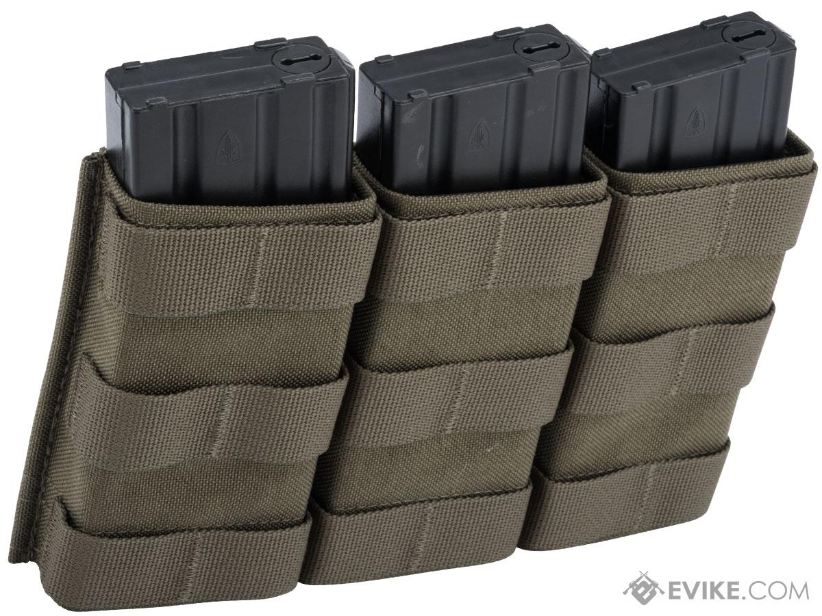 Esstac Triple Tall 5.56mm KYWI Magazine Pouch (Color: Ranger Green)