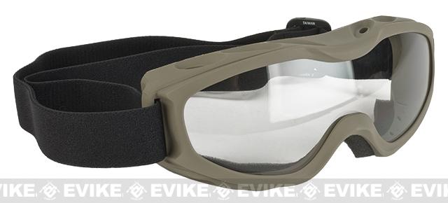 Guard-Dogs Evader II FogStopper Full Seal Goggles (Color: Dark Earth / Clear)