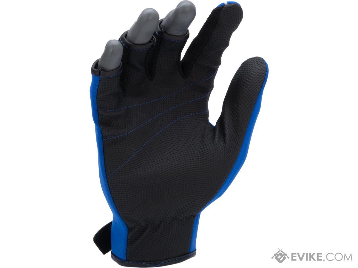 Fishing.Evike Shark Skin 3-Finger Deep Sea Fishing Gloves (Style: Blue /  Small), MORE, Fishing, Fishing Apparel -  Airsoft Superstore