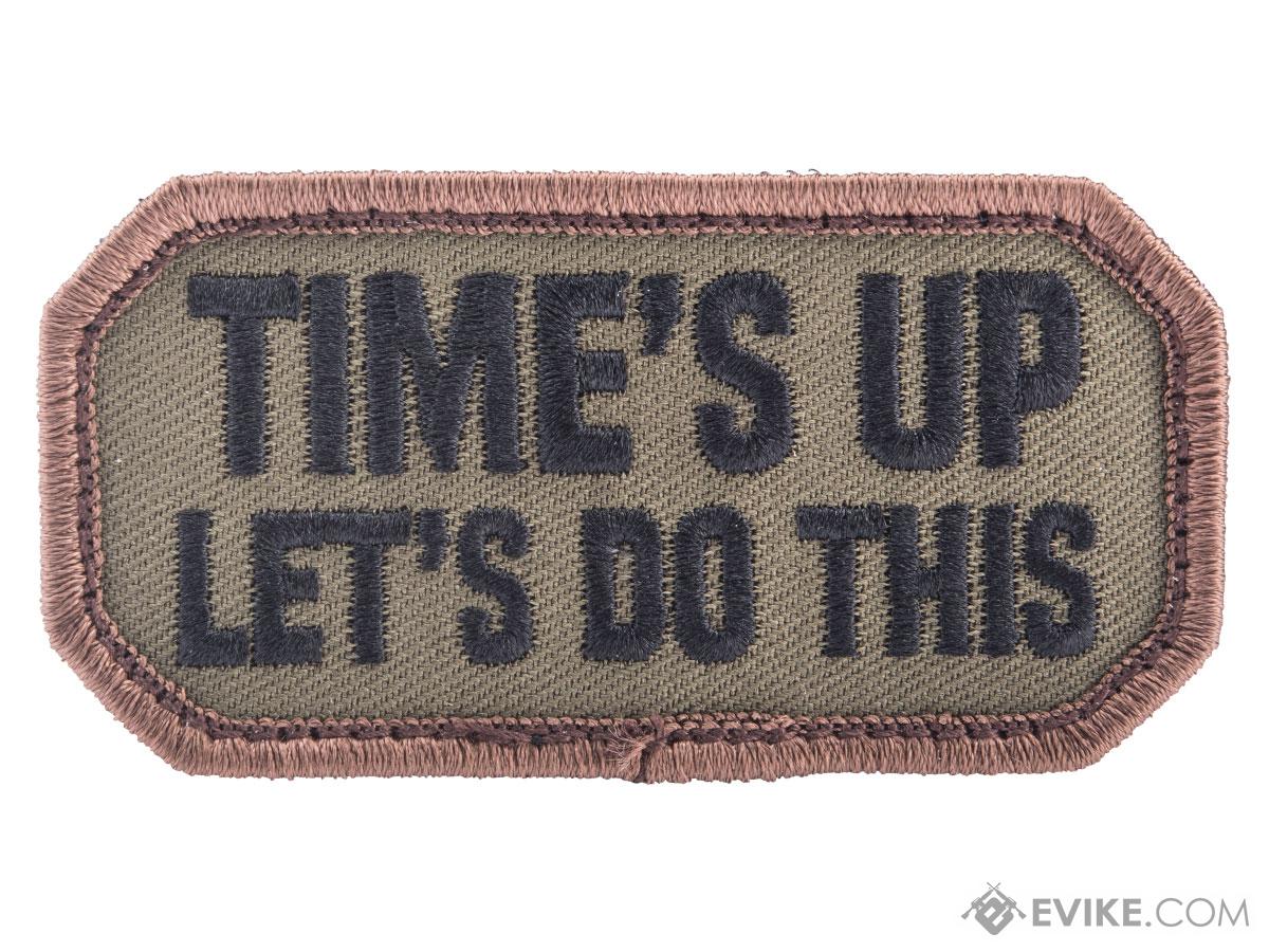 Mil-Spec-Monkey Times Up Embroidered Morale Patch (Color: Forest)