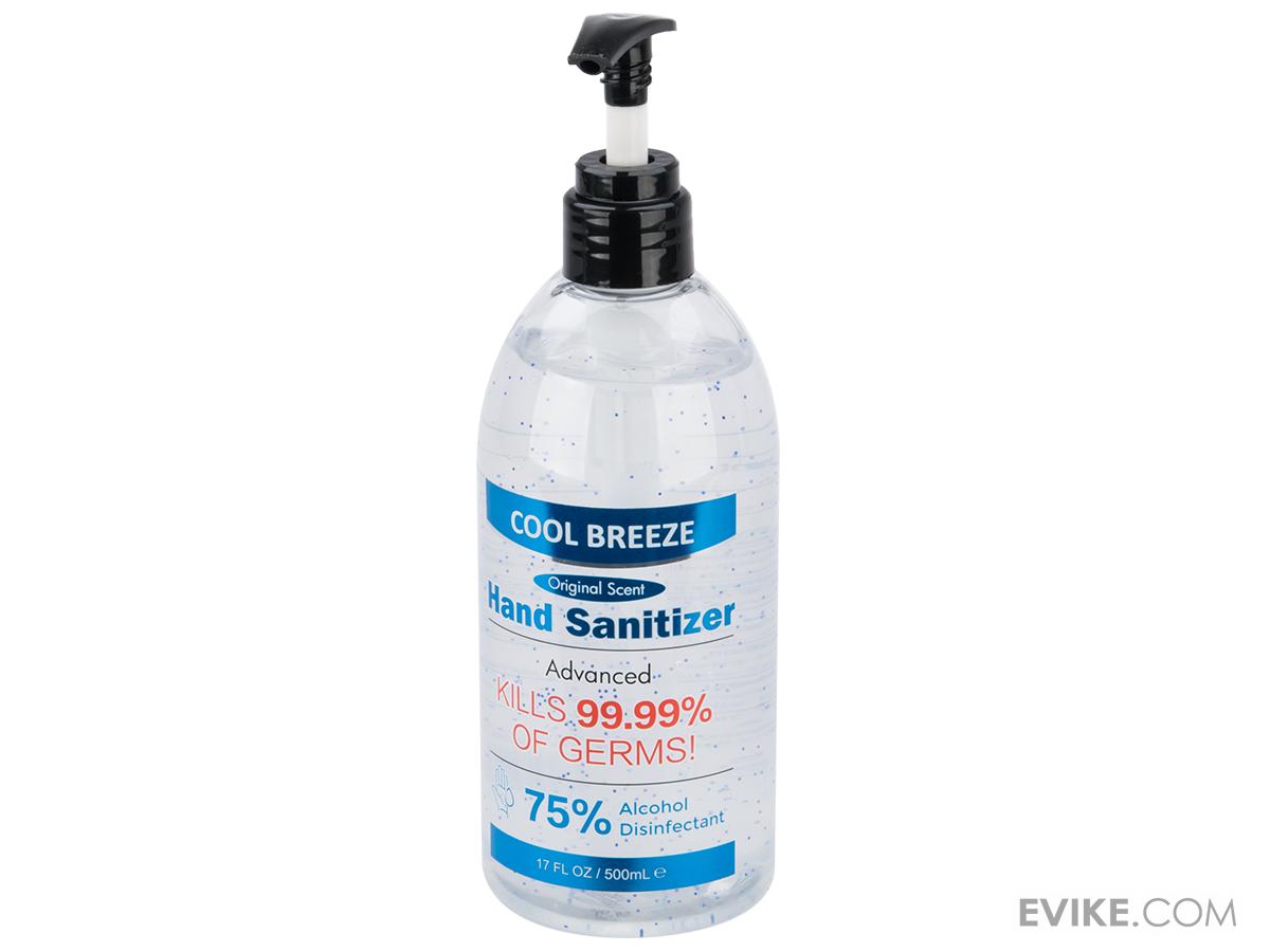 Cool Breeze 75 Alcohol Disinfectant Hand Sanitizer (Size 17fl oz), Evike Stuff, eSWAGG