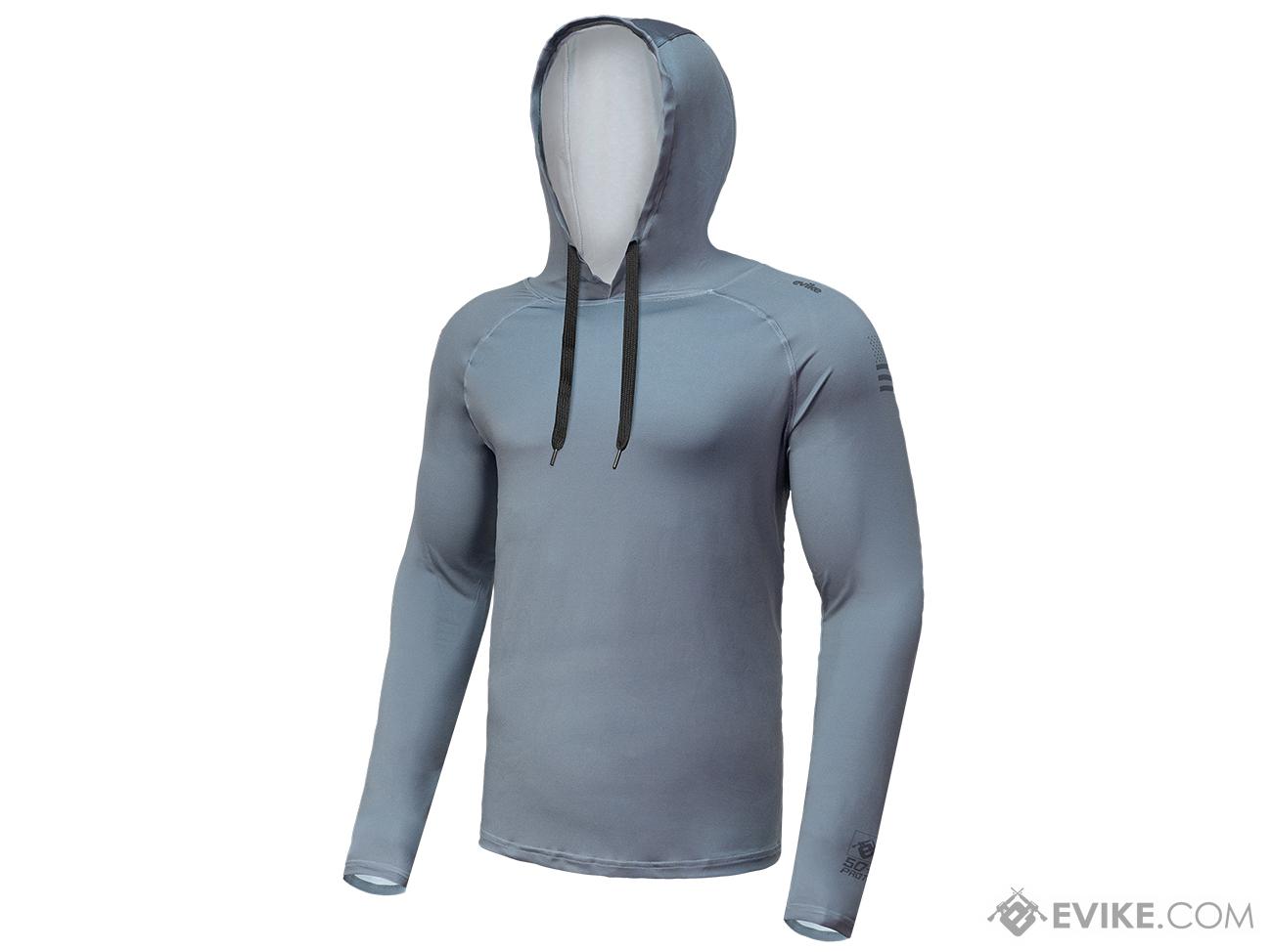 Evike.com Helium Armour UPF50 Body Protective Battle Hoodie for Fishing / Airsoft (Color: Grey / 2XL)