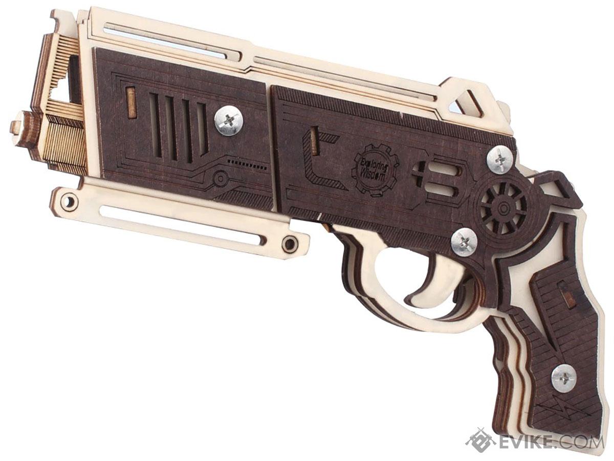 UGears Mechanical Model Wood Rubber Band Gun (Model: TSZH009)