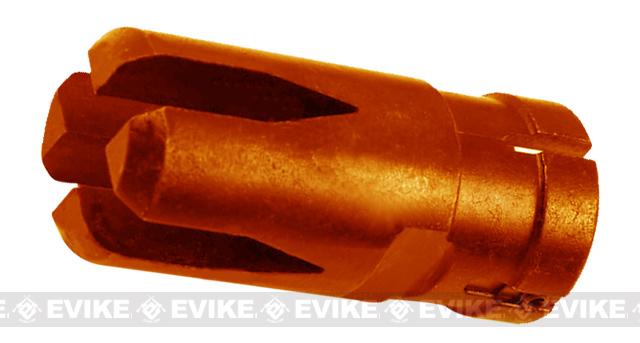 Steel Orange Painted Flash Hider for G36 G36C G3 XM8 Series Airsoft AEG (14mm-)