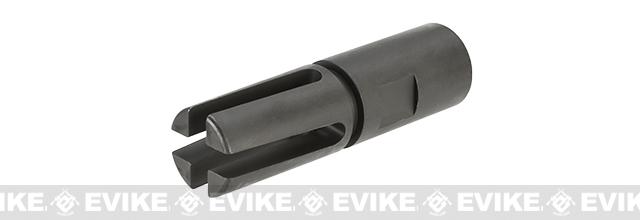 WE CNC Steel M14 EBR Style Flash Hider - 14mm Negative