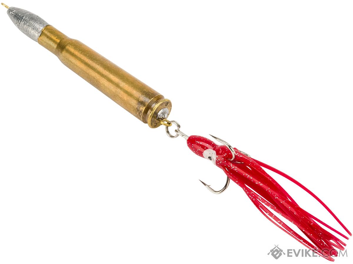 The Fishing Armory Deep Sea Jig (Model: 12oz .50 Cal Cod Round Red)