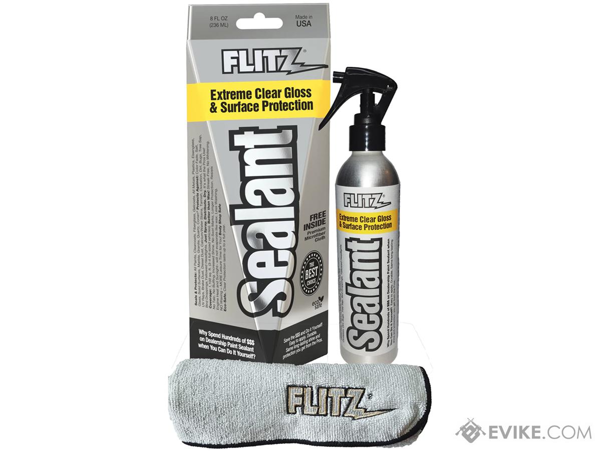 Flitz Extreme Clear Gloss & Surface Sealant / Protectant (Size: 8oz w/ Microfiber)