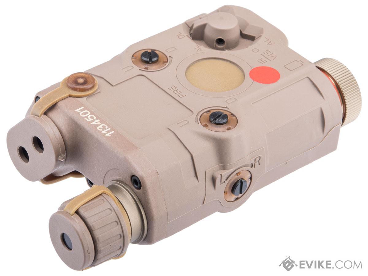 FMA PEQ-15 LA-5 Integrated Laser and Flash Light Device (Color: Desert Tan / Red Laser)