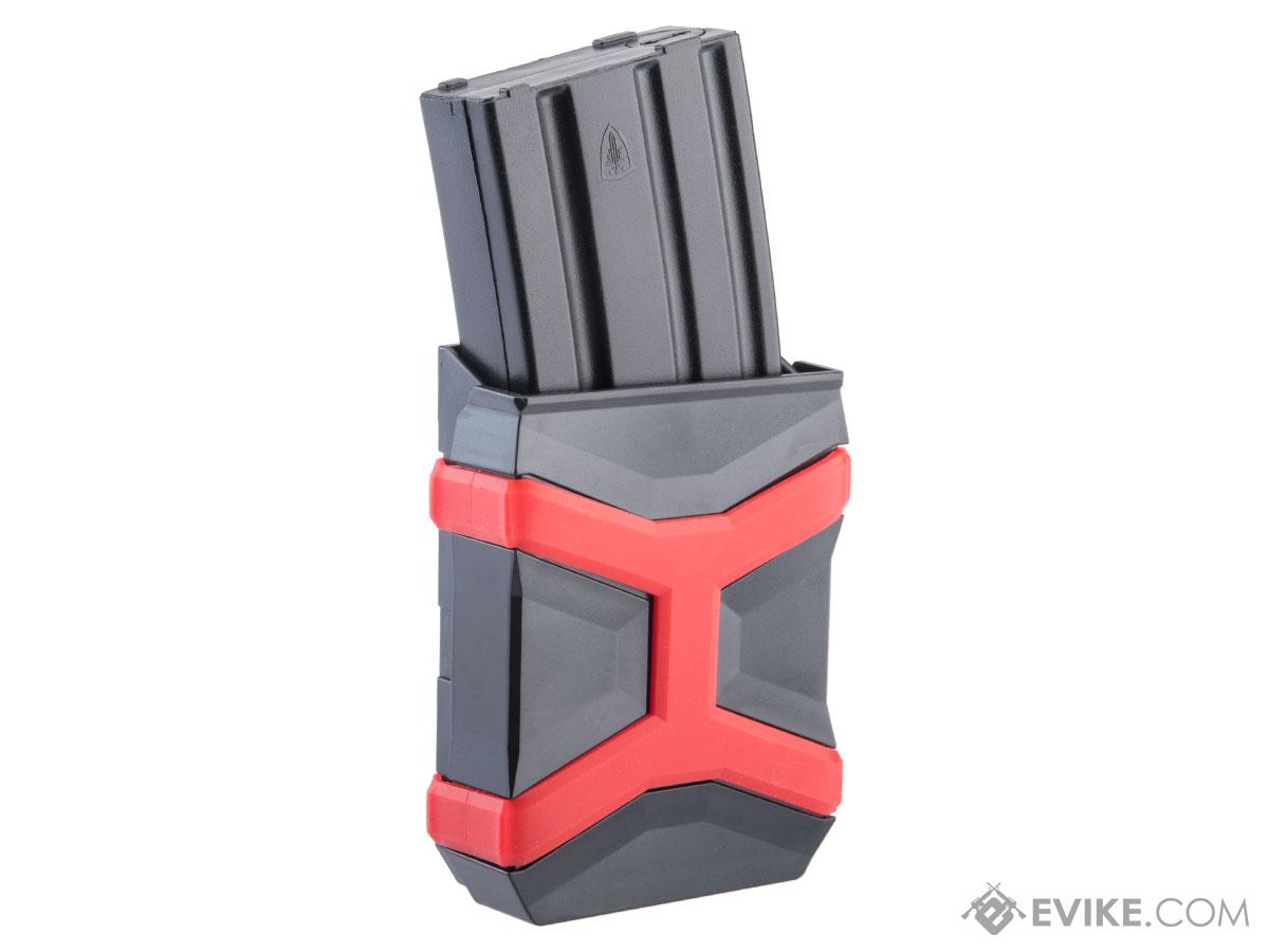 FMA Tactical Universal 5.56 NATO Mag Carrier (Color: Black - Red)