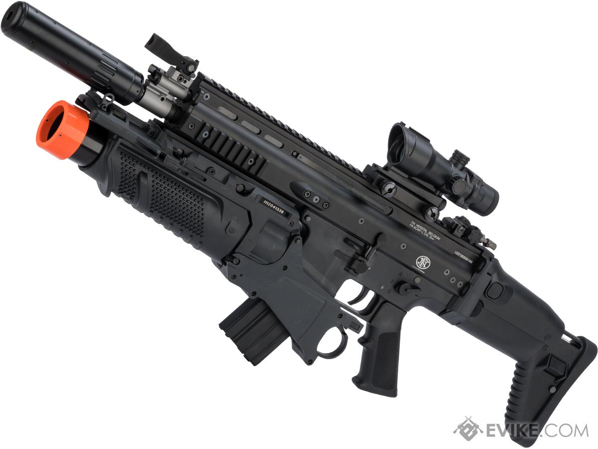 FN Herstal Licensed Full Metal SCAR-L Airsoft AEG Rifle by Cybergun (Color: Black / EGLM Package)