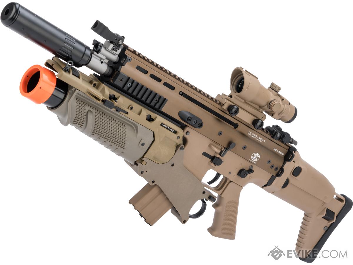 FN Herstal Licensed SCAR-L Airsoft AEG Rifle by Cybergun (Color: Desert / EGLM Package)