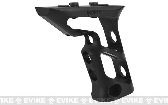 PTS Fortis Shift CNC Machined Billet Aluminum Short Vertical KeyMod Mounted Grip (Color: Black)