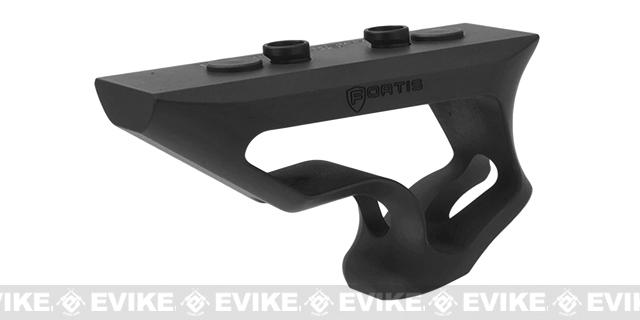 PTS Fortis Shift CNC Machined Billet Aluminum Short Angled KeyMod Grip (Color: Black)