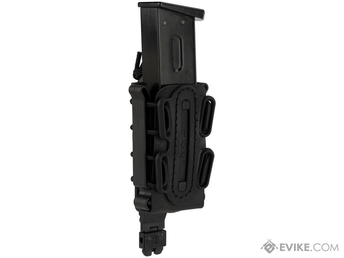 G-Code Soft Shell Scorpion Short Pistol Magazine Carrier with P1 Molle Clip (Color: Black Frame / Black Shell)