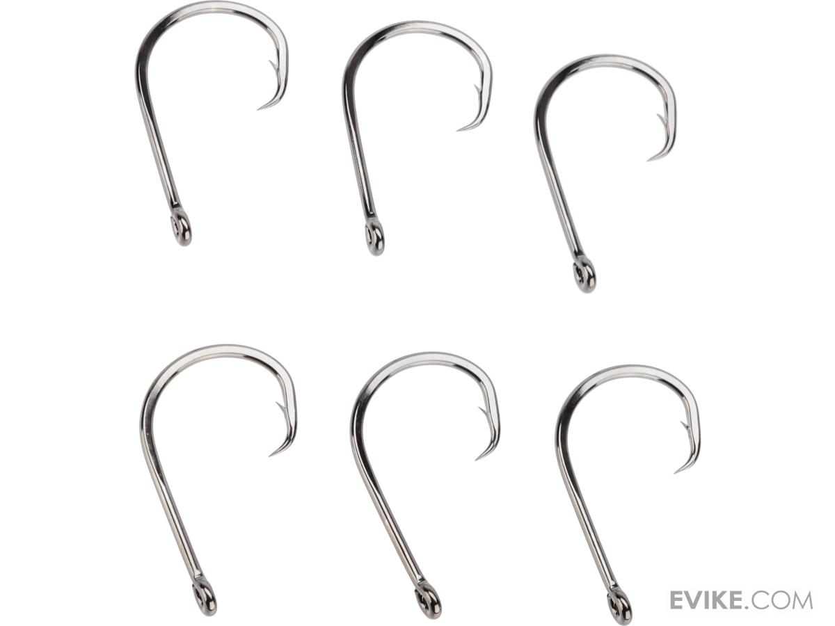 Gamakatsu Octopus Circle Hooks - In-Line Point, Straight Eye, Strong Tackle, Size 4, Black Finish (6 Pack)