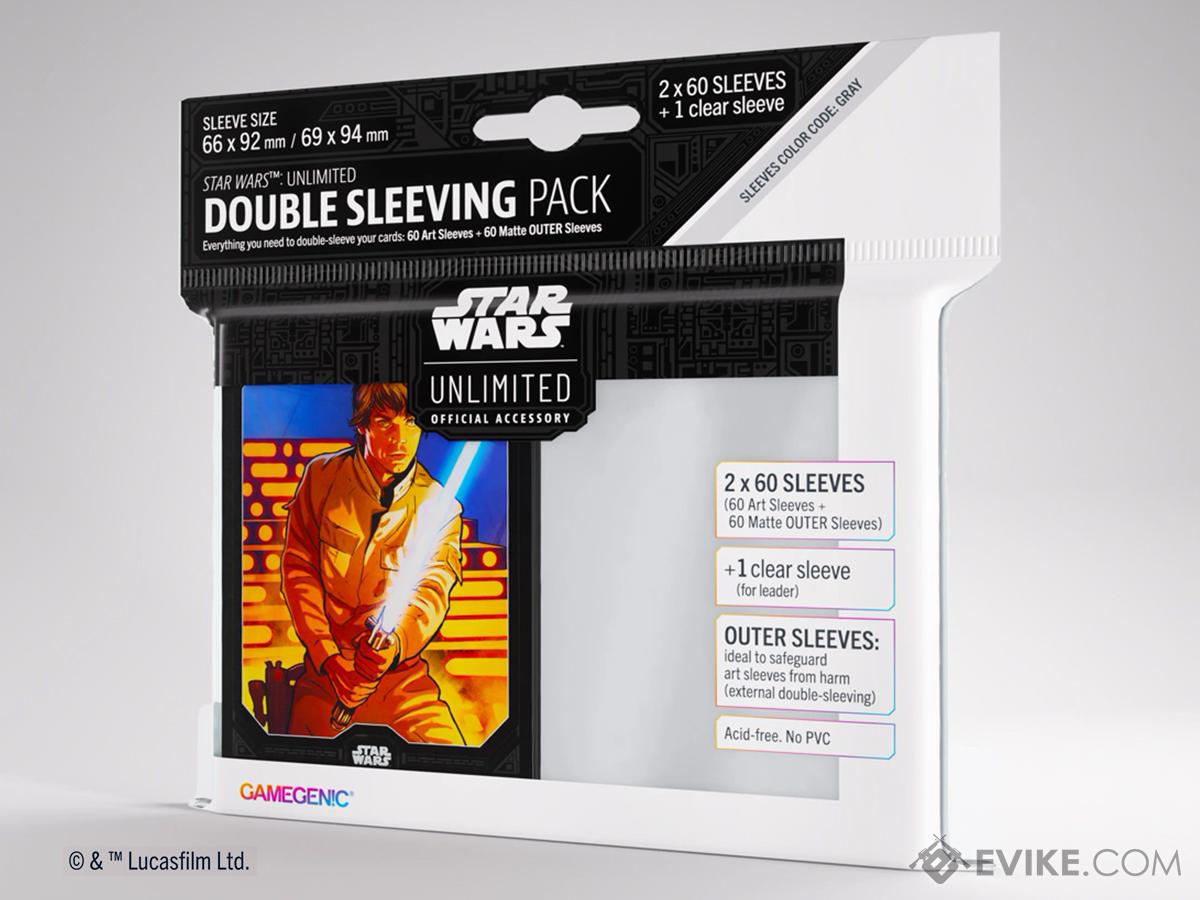 Gamegenic Star Wars: Unlimited Standard Sized Protective Card Sleeves  (Model: Luke Skywalker / Double Sleeve Pack), MORE, Collectibles -   Airsoft Superstore