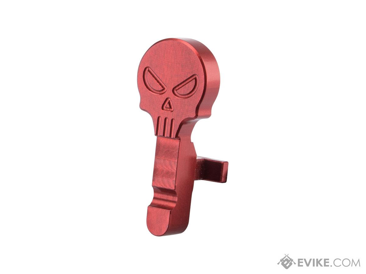 GATE Custom Skull 1A1 Bolt Catch for M4/M16 Series Airsoft AEGs (Color: Red)
