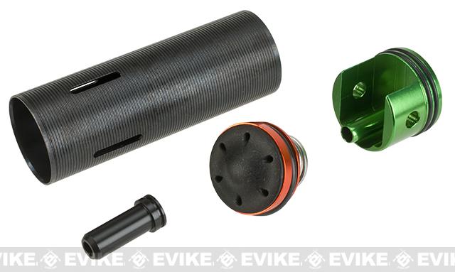 Lonex Complete Internal Upgrade Series Enhanced Cylinder Set for Airsoft AEG Rifles (Model: P90 / Mushroom Type)