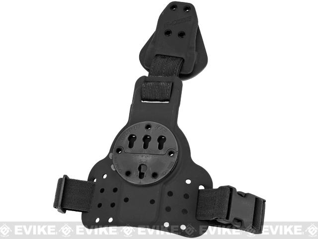 G-Code REAC RTI Tactical Kydex Drop Leg Holster Panel w/ Single Leg Strap (Color: Black)