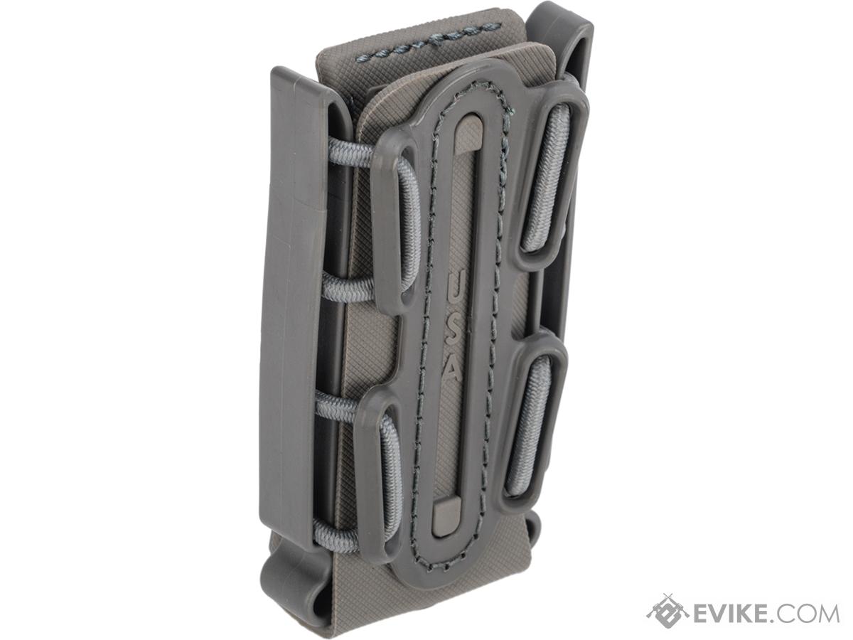 G-Code Soft Shell Scorpion Tall Pistol Magazine Carrier with P1 Molle Clip (Color: Grey Frame / Grey Shell)