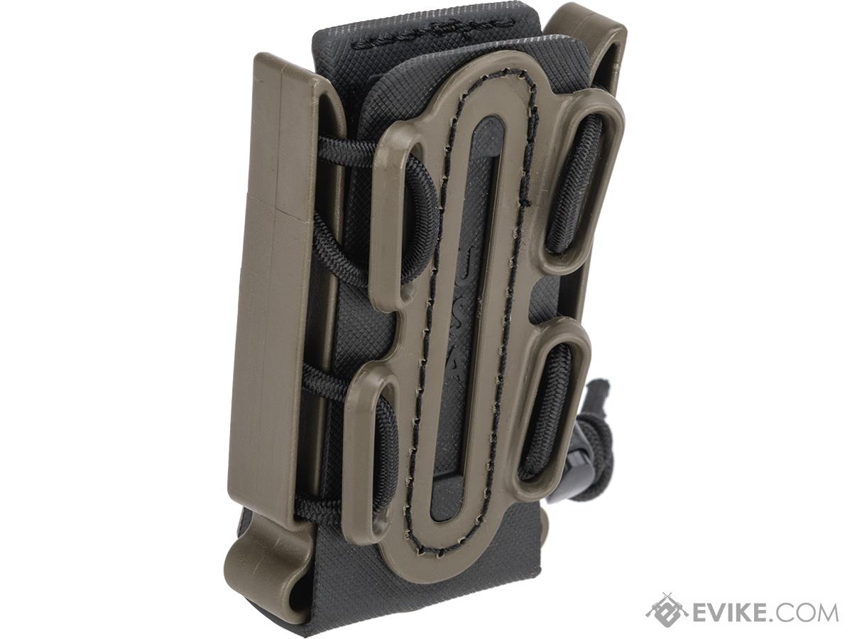 G-Code Soft Shell Scorpion Short Pistol Magazine Carrier with P1 Molle Clip (Color: Green Frame / Black Shell)