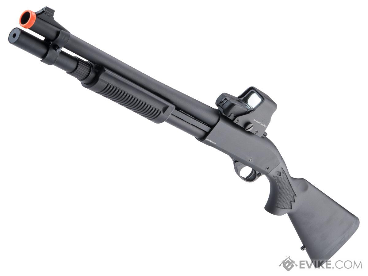 Golden Eagle Full Metal M870 Tri Shot Pump Action Airsoft Shotgun (Model: Full Size)