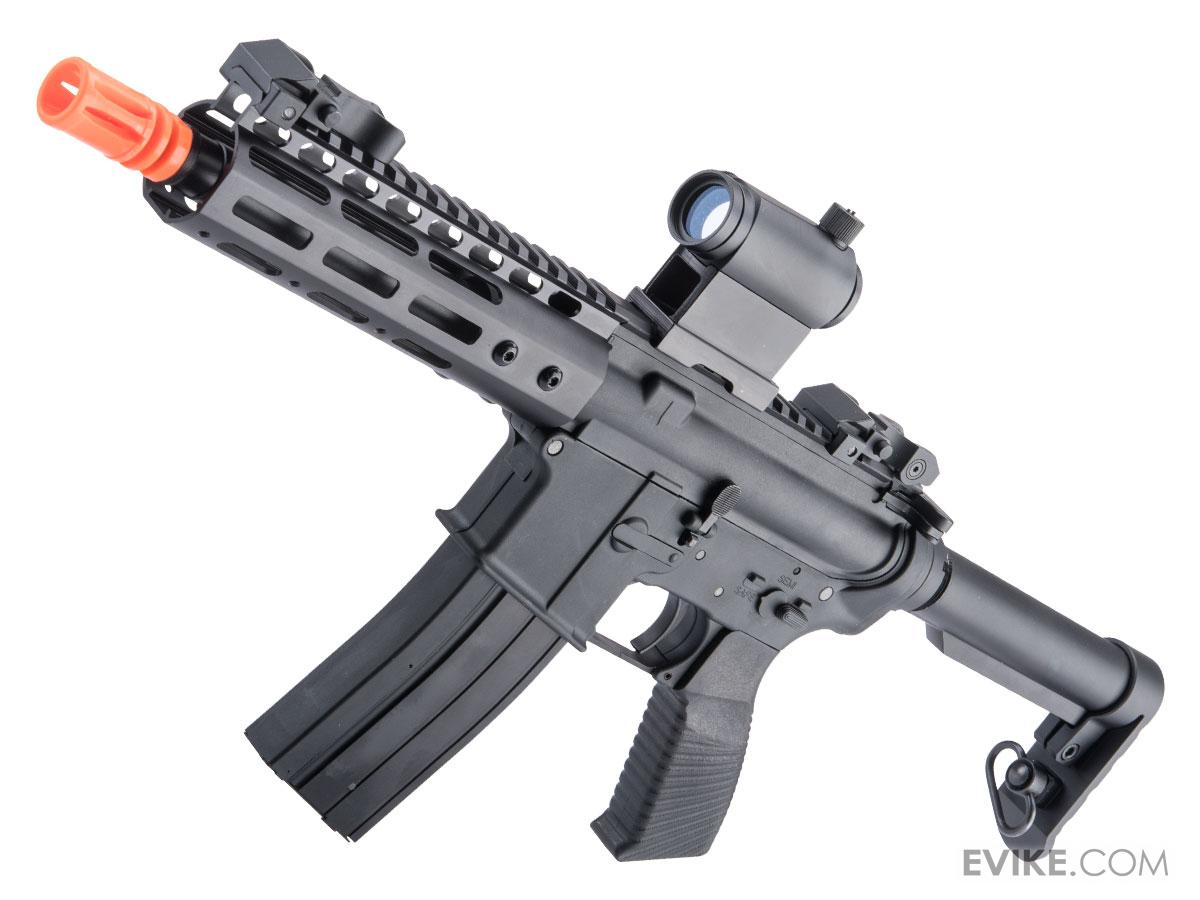 Golden Eagle M4 w/ MLOK Rail Airsoft GBB Rifle (Type PDW), Airsoft