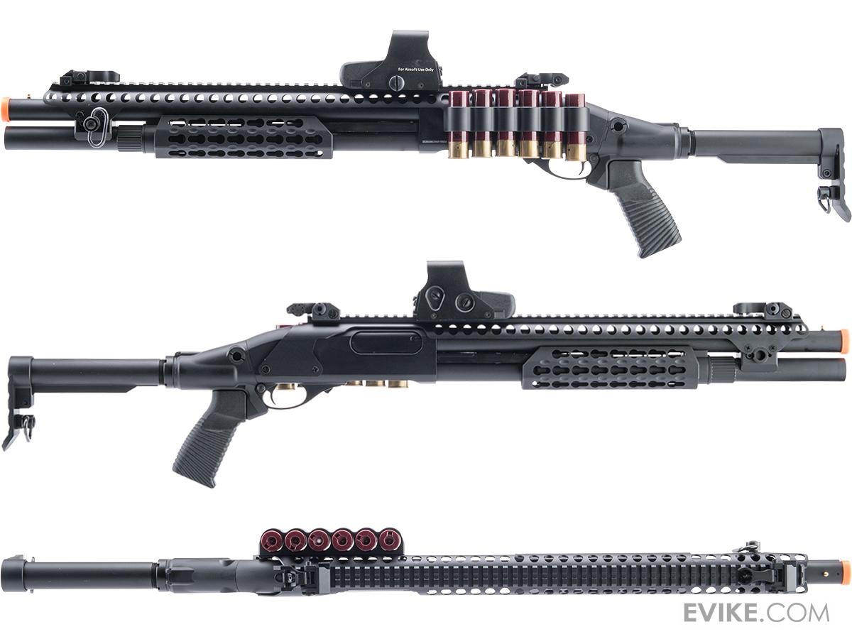 Golden Eagle Full Metal M870 Tri Shot Pump Action Airsoft Shotgun