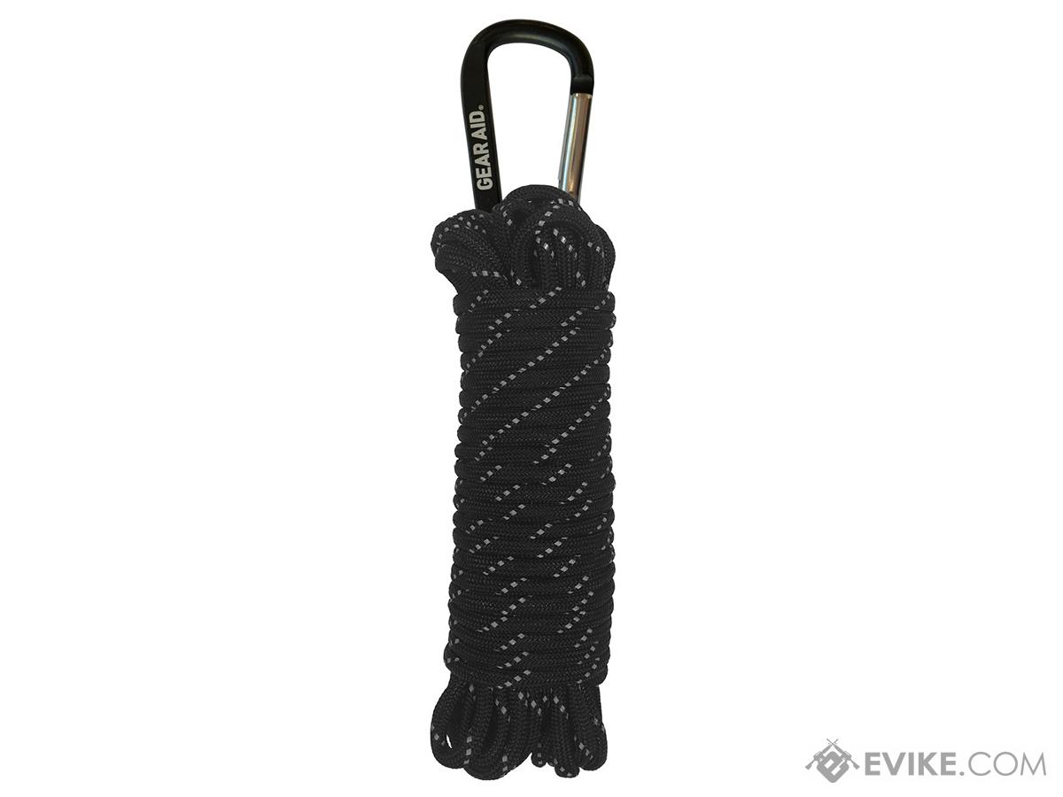 Gear Aid 550 Paracord (Color: Black / Reflective / 30 Feet)