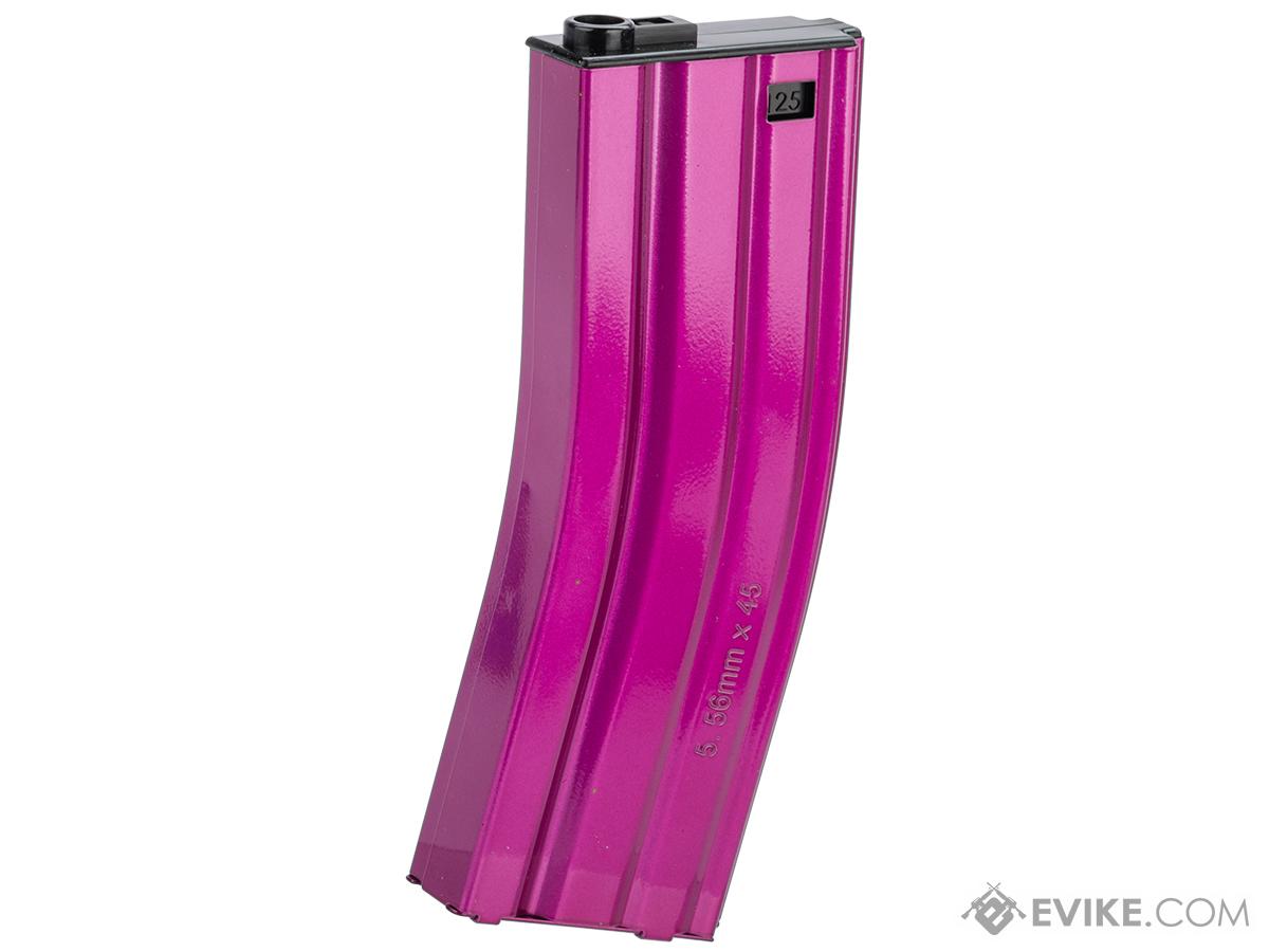 G&G Metal 125 Round Mid-Cap Magazine for G2 M4/M16 Series Airsoft Rifles (Color: Pink / Single Mag)