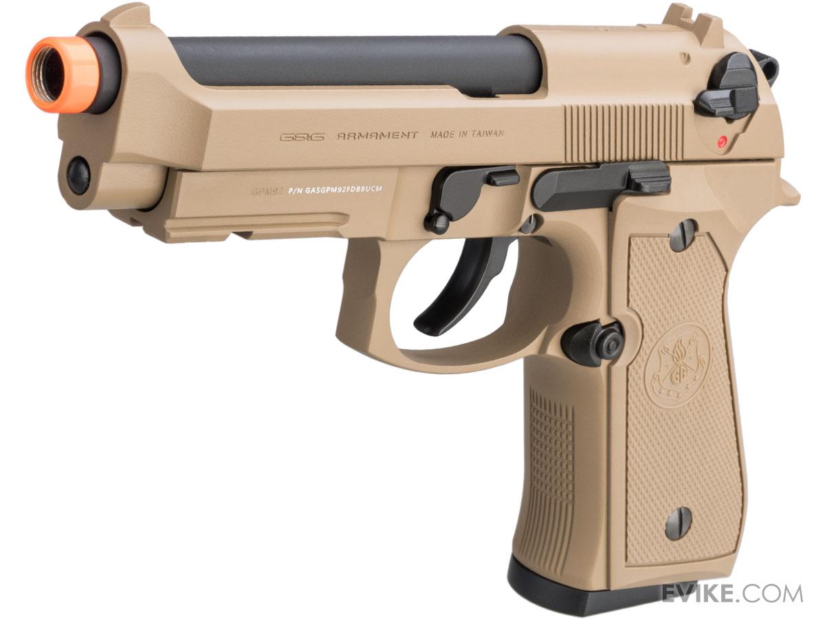 G&G GPM92 GP2 Gas Blowback Airsoft Pistol (Color: Desert Tan)