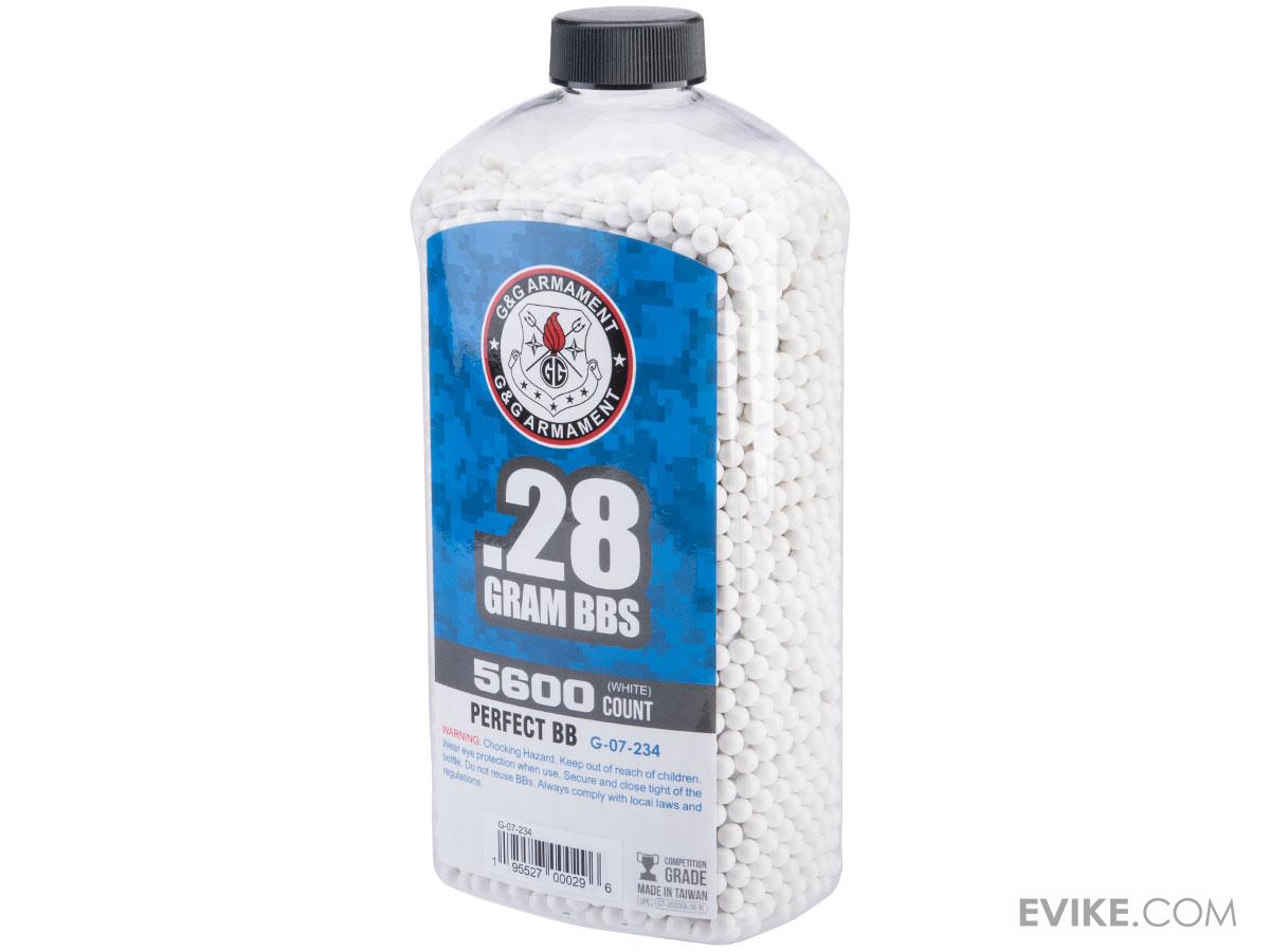G&G Perfect 6mm Airsoft BB (Weight 0.28g / 5600 Round Bottle