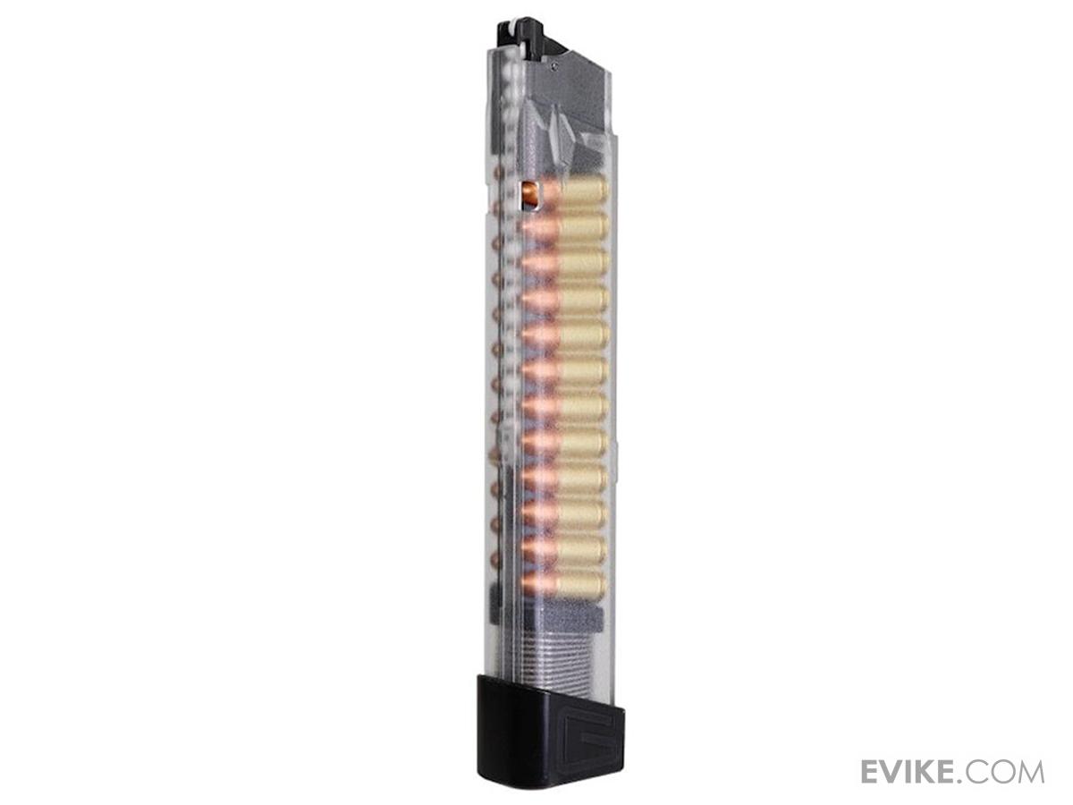 G&G Translucent 20rd Long Magazine w/ Dummy Rounds for Piranha Series