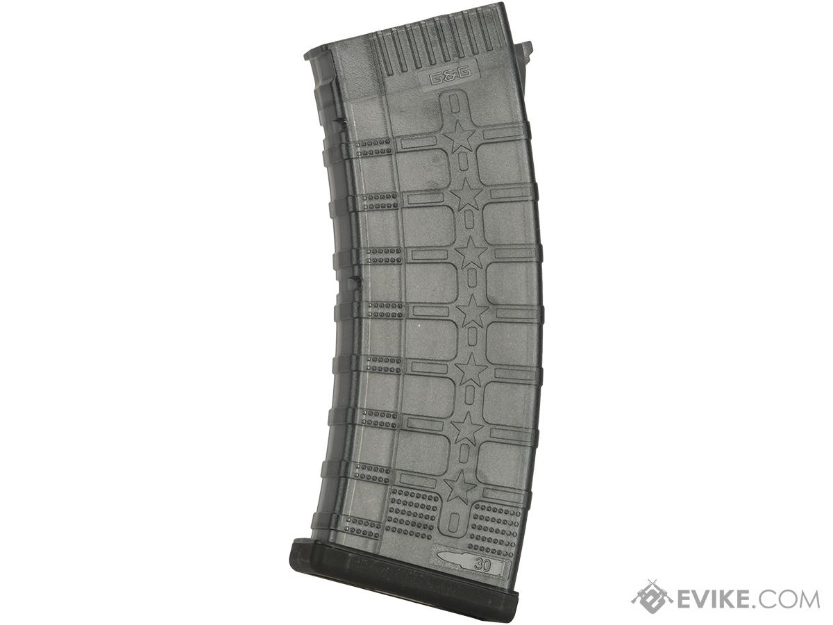 G&G RK74 CQB 115 Round Mid-Cap Magazine for RK and AK Series Airsoft AEGs (Color: Smoked Translucent)