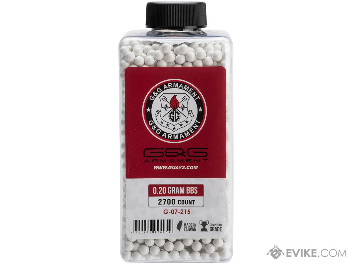 G&G Airsoft Precision 6mm Airsoft BBs (Weight: .20g / 2700 Rounds / White)