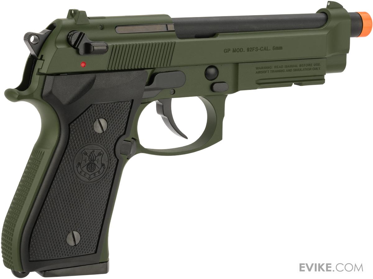 G&G GPM92 Gas Blowback Airsoft Pistol (Color Hunter Green), Airsoft